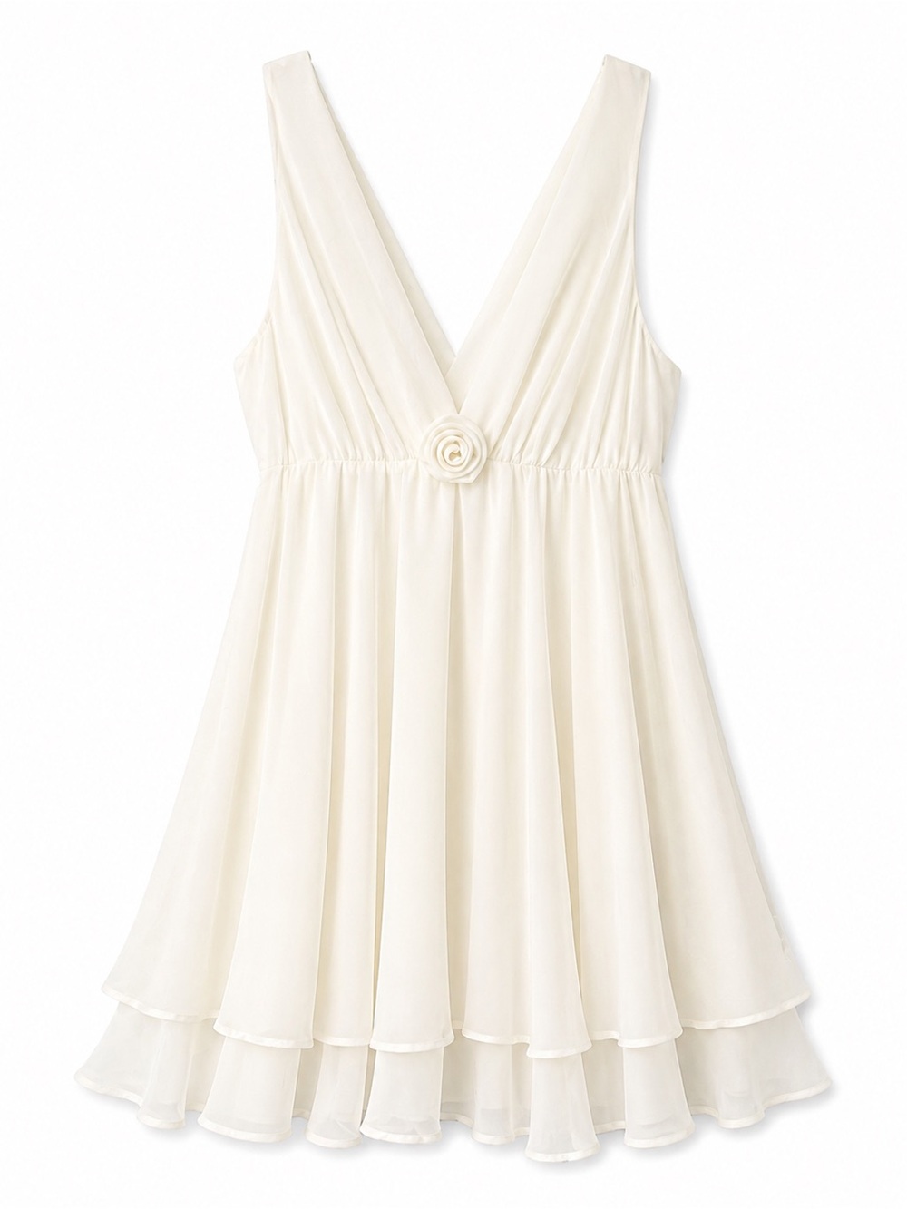 Oscar de la Renta SMALL White Bridal/Honeymoon Chiffon Teddy Negligee Lingere